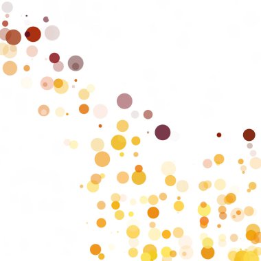 Kabarcıklar daire noktalar benzersiz sarı parlak vektör arka plan