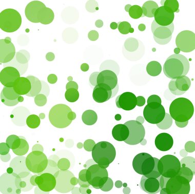 Kabarcıklar benzersiz yeşil parlak vektör arka plan