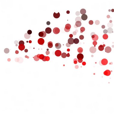 Kabarcıklar daire noktalar benzersiz kırmızı parlak vektör arka plan