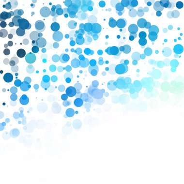 Baloncuklar Çemberi Noktaları Eşsiz Mavi Parlak Vektör Arkaplanı