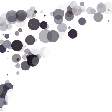 Kabarcıklar daire noktalar benzersiz siyah parlak vektör arka plan