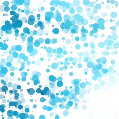 Baloncuklar Çemberi Noktaları Eşsiz Mavi Parlak Vektör Arkaplanı