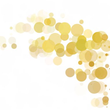 Kabarcıklar daire noktalar benzersiz sarı parlak vektör arka plan