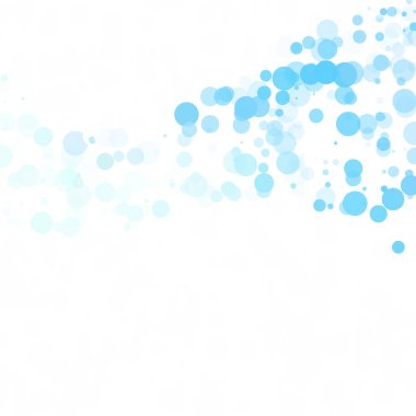 Baloncuklar Çemberi Noktaları Eşsiz Mavi Parlak Vektör Arkaplanı