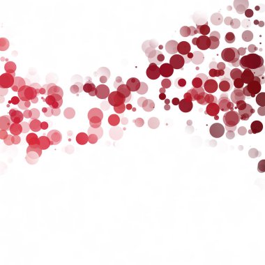 Kabarcıklar daire noktalar benzersiz kırmızı parlak vektör arka plan