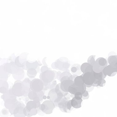 Kabarcıklar benzersiz gri beyaz parlak vektör arka plan