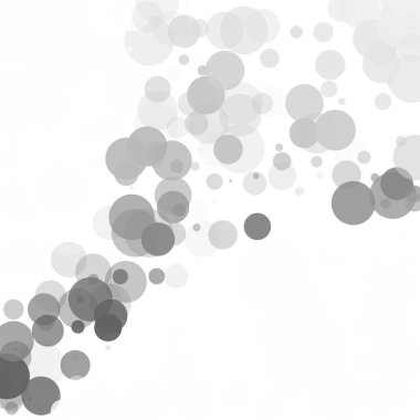 Kabarcıklar daire noktalar benzersiz gri beyaz parlak vektör arka plan