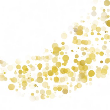 Kabarcıklar daire noktalar benzersiz sarı parlak vektör arka plan