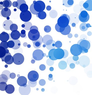 Kabarcıklar benzersiz mavi parlak vektör arka plan