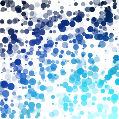 Baloncuklar Çemberi Noktaları Eşsiz Mavi Parlak Vektör Arkaplanı