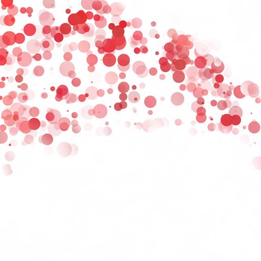 Kabarcıklar daire noktalar benzersiz kırmızı parlak vektör arka plan