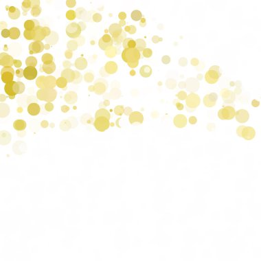 Kabarcıklar daire noktalar benzersiz sarı parlak vektör arka plan