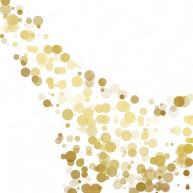 Kabarcıklar daire noktalar benzersiz sarı parlak vektör arka plan