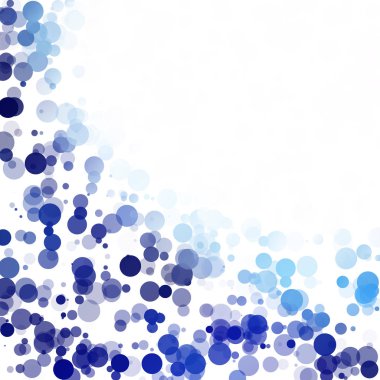 Kabarcıklar benzersiz mavi parlak vektör arka plan