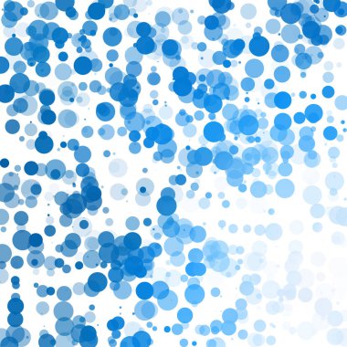 Baloncuklar Çemberi Noktaları Eşsiz Mavi Parlak Vektör Arkaplanı