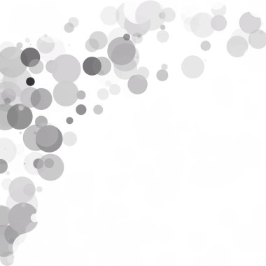 Kabarcıklar daire noktalar benzersiz gri beyaz parlak vektör arka plan