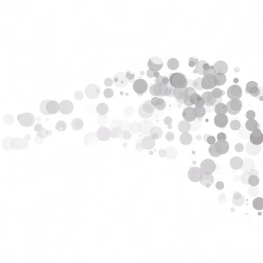 Kabarcıklar daire noktalar benzersiz gri beyaz parlak vektör arka plan