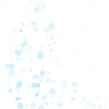 Baloncuklar Çemberi Noktaları Eşsiz Mavi Parlak Vektör Arkaplanı