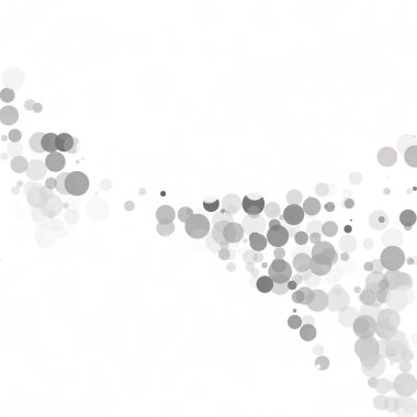 Kabarcıklar daire noktalar benzersiz gri beyaz parlak vektör arka plan