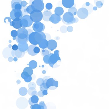 Baloncuklar Çemberi Noktaları Eşsiz Mavi Parlak Vektör Arkaplanı