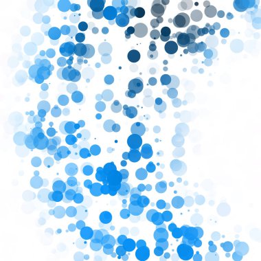 Kabarcıklar benzersiz mavi parlak vektör arka plan