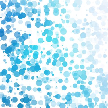 Baloncuklar Çemberi Noktaları Eşsiz Mavi Parlak Vektör Arkaplanı