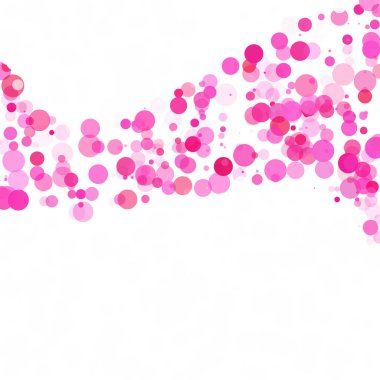 Kabarcıklar daire noktalar benzersiz pembe parlak vektör arka plan