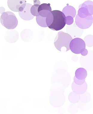 Kabarcıklar benzersiz mor parlak vektör arka plan