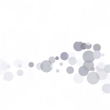 Kabarcıklar daire noktalar benzersiz gri beyaz parlak vektör arka plan
