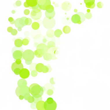 Kabarcıklar benzersiz yeşil parlak vektör arka plan