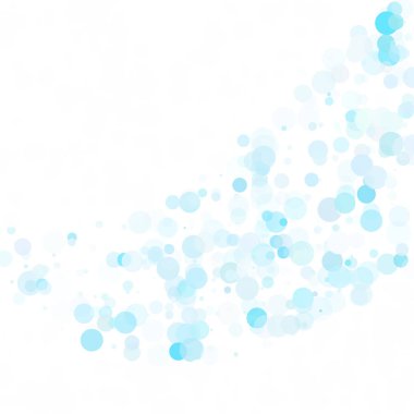 Baloncuklar Çemberi Noktaları Eşsiz Mavi Parlak Vektör Arkaplanı