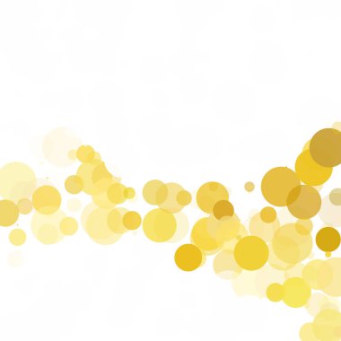 Kabarcıklar benzersiz sarı parlak vektör arka plan