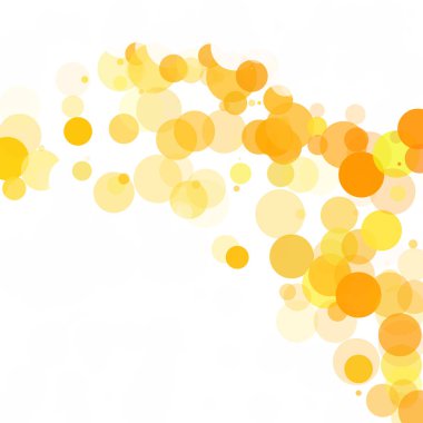 Kabarcıklar benzersiz turuncu parlak vektör arka plan
