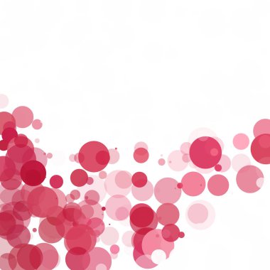 Kabarcıklar daire noktalar benzersiz kırmızı parlak vektör arka plan