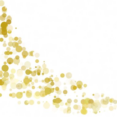 Kabarcıklar daire noktalar benzersiz sarı parlak vektör arka plan