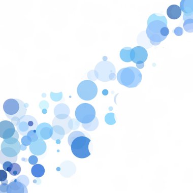 Kabarcıklar benzersiz mavi parlak vektör arka plan