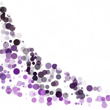 Kabarcıklar daire noktalar benzersiz mor parlak vektör arka plan