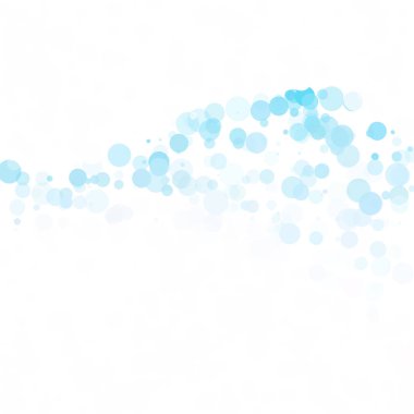 Baloncuklar Çemberi Noktaları Eşsiz Mavi Parlak Vektör Arkaplanı