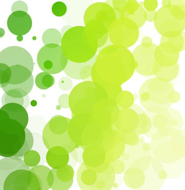 Kabarcıklar benzersiz yeşil parlak vektör arka plan