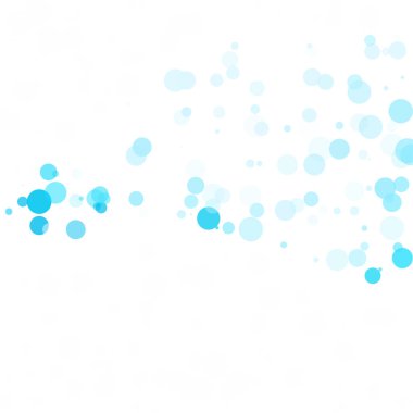 Baloncuklar Çemberi Noktaları Eşsiz Mavi Parlak Vektör Arkaplanı