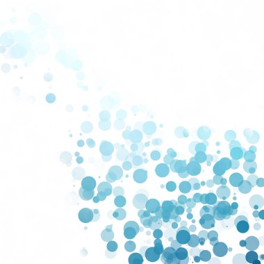 Baloncuklar Çemberi Noktaları Eşsiz Mavi Parlak Vektör Arkaplanı