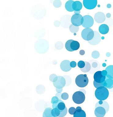 Kabarcıklar benzersiz mavi parlak vektör arka plan