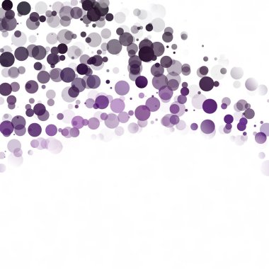 Kabarcıklar daire noktalar benzersiz mor parlak vektör arka plan