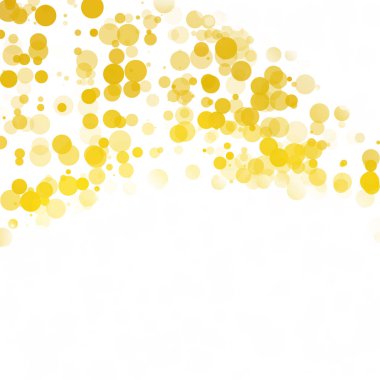 Kabarcıklar daire noktalar benzersiz sarı parlak vektör arka plan