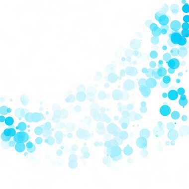 Baloncuklar Çemberi Noktaları Eşsiz Mavi Parlak Vektör Arkaplanı