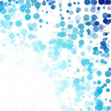 Baloncuklar Çemberi Noktaları Eşsiz Mavi Parlak Vektör Arkaplanı