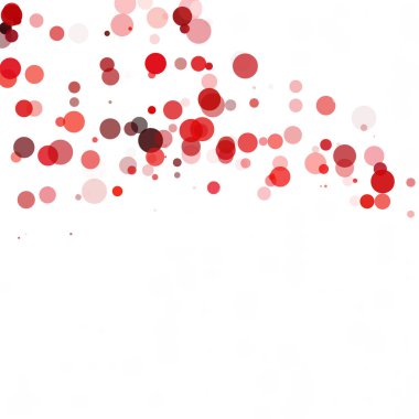 Kabarcıklar daire noktalar benzersiz kırmızı parlak vektör arka plan