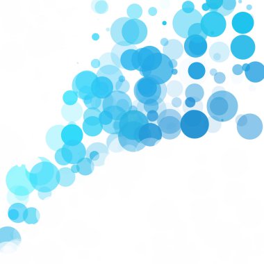 Kabarcıklar benzersiz mavi parlak vektör arka plan