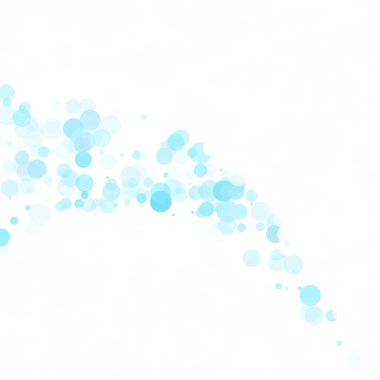 Baloncuklar Çemberi Noktaları Eşsiz Mavi Parlak Vektör Arkaplanı