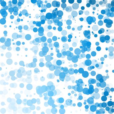 Baloncuklar Çemberi Noktaları Eşsiz Mavi Parlak Vektör Arkaplanı